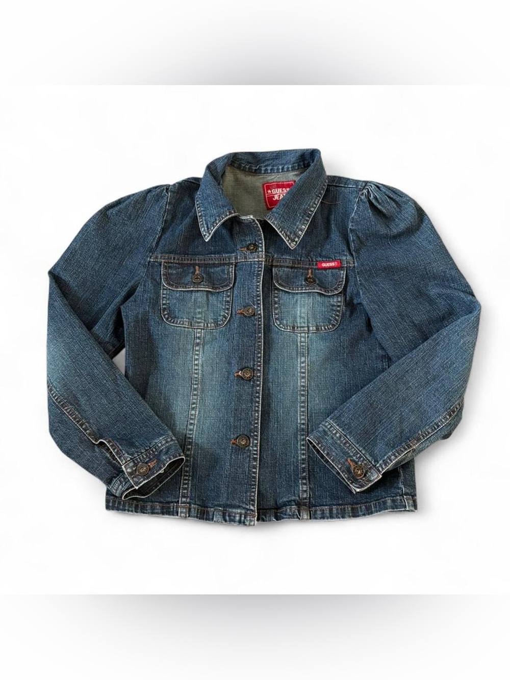 Girls Guess blue denim jacket size 16 (xL) #denim #jacket
